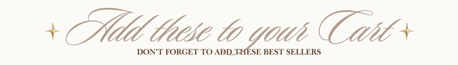 Text on a white background encouraging viewers to add best sellers to their cart.