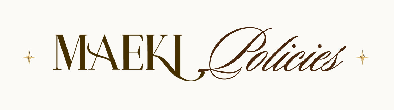 Logo with 'MAEKI Policies' text on a white background